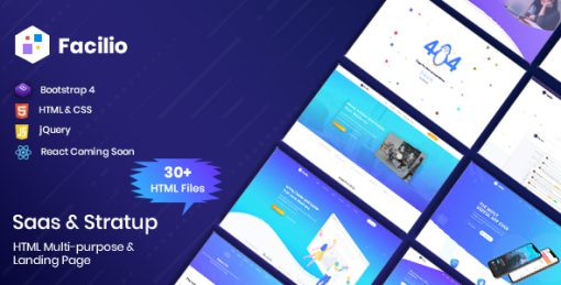 Facilio - Saas & Software HTML Template