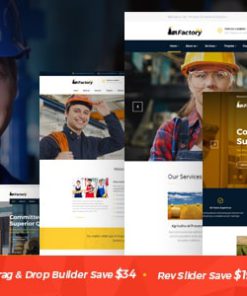 Factory HUB - Industry and Construction WordPress Theme