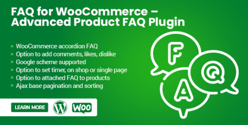 FAQ for WooCommerce – Advanced Product FAQ Plugin