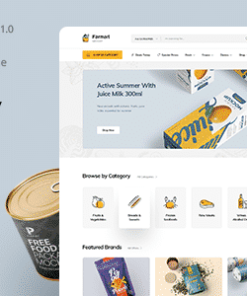 Farmart - Organic & Grocery Marketplace WordPress Theme