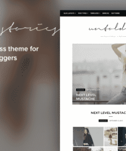 Fashion Blog Theme - Untold Stories