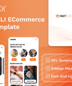 FastClock - React Native CLI eCommerce Mobile App Template