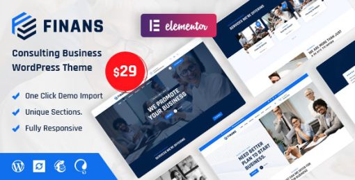 Finans - Consulting Business WordPress Theme