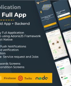 Find Mechanic - Premium React Native Full Application with Backend NodeJS for iOS & Android