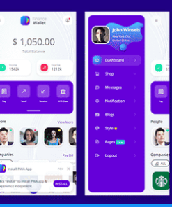 Finwallapp Finance Wallet Mobile HTML template Bootstrap 5 Framework7 Angular 12