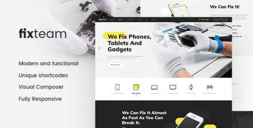 FixTeam | Electronics & Mobile Devices Repair WordPress Theme