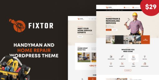 Fixtor - Handyman & Home Repair WordPress Theme