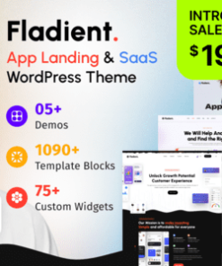 Fladient - App Landing & SaaS WordPress Theme