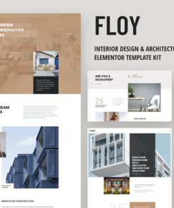 Floy - Interior Design & Architecture Elementor template kit