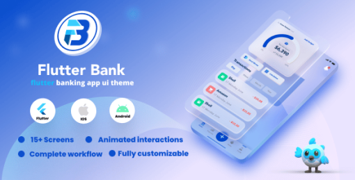 Flutter Bank - Flutter Banking UI Theme Template