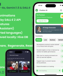 Flutter Chatbot AI - Powered by ChatGPT, GPT-4o & Gemini 1.5 | Image Generator | Voice Assistant