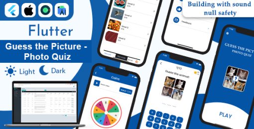 Flutter Guess the Pictures - Photo Quiz With Admin Panel Ready to publish