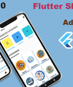 Flutter News in briefs for Android and iOS with Admin Panel