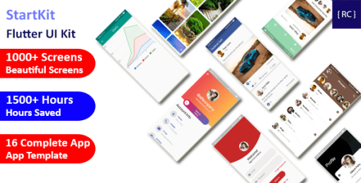 Flutter UI Kit - StartKit | UI Component | Flutter Material Widget | Integration