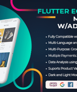 Flutter Universal Full Mobile App for iOS & Android Mobile App and Admin Panel