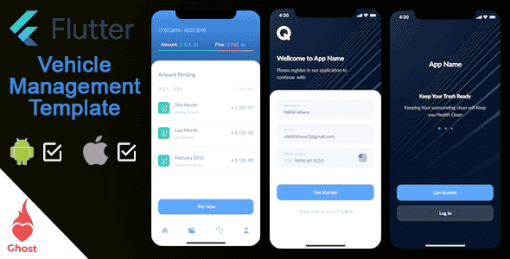 Flutter | Vehicle Management and tracking Template