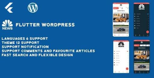 Flutter wordpress app (Android & ios)