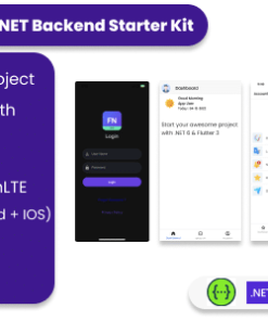 FlutterNET .NET Admin Panel & Web API with Flutter App Android + IOS