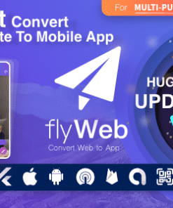 FlyWeb for Web to App Convertor Flutter + Admin Panel