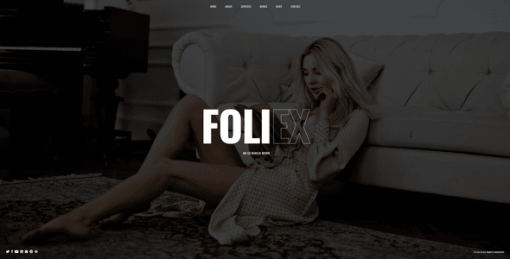 Foliex - One Page Portfolio WordPress Theme