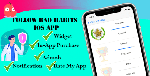 Follow bad habits iOS App