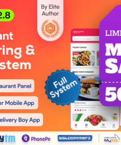 FoodBank Multi Restaurant - Food Delivery App | Restaurant App with Admin & Restaurant Panel