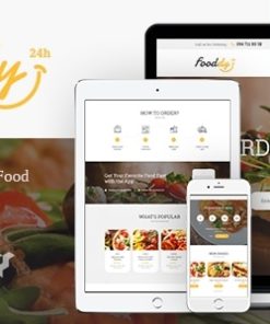 Fooddy 24/7 - Food Ordering & Delivery WordPress Theme + Elementor + RTL