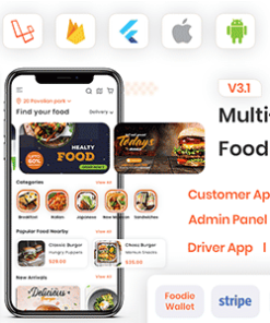 Foodie | UberEats Clone | Food Delivery App | Multiple Restaurant Food Delivery Flutter App