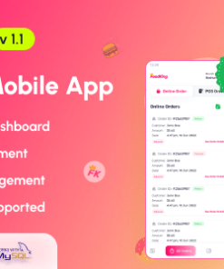 FoodKing - Restaurant Food Delivery System Merchant Flutter Mobile App