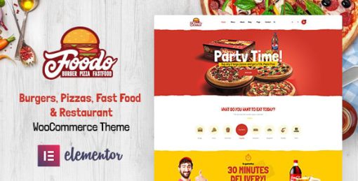 Foodo - Fast Food Restaurant WordPress Theme