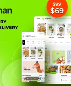 Foodyman - Food and Grocery Ordering and Delivery Marketplace (Website & Customer App (iOS&Android))