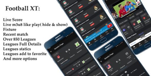 Football XT: football live score, fixture, leagues, live tv and more