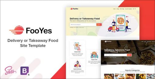 FooYes - Delivery or Takeaway Food Site Template