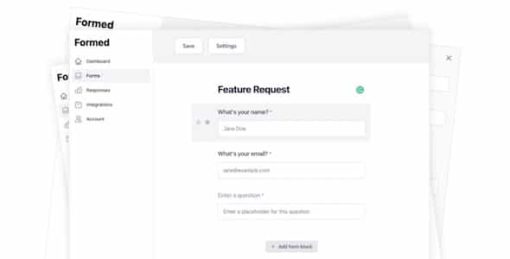 Formed - Self-hosted Online Form Builder