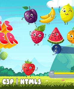 Fruits Breaker Game (Construct 3 | C3P | HTML5) Bricks Breaker Game