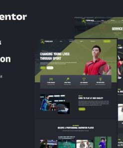 Furblock - Badminton Club  Elementor Template Kit