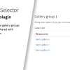 Gallery groups plugin for Photo Selector