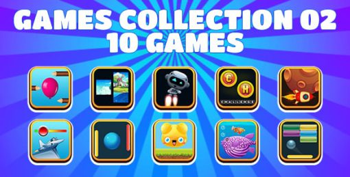 Game Collection 02 (CAPX | HTML5 | Cordova) 10 Games