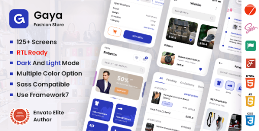 Gaya - Fashion Mobile App Template