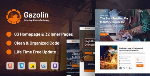 Gazolin - Industry & Manufacturing HTML Template