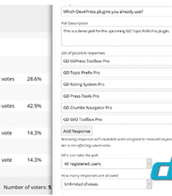 Dev4Press GD Topic Polls Pro For BbPress V3.3.2
