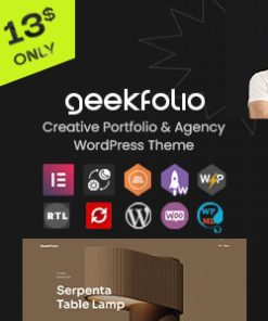 Geekfolio - Elementor Creative Portfolio & Agency WordPress Theme