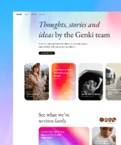 Genki - Magazine Ghost Blog Theme