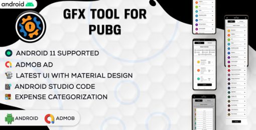 GFX Tool For PUBG | Game Booster | BGMI GFX | Android App Full Code | Admob Ads | v3.0