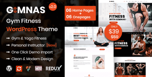 Gimnas - Gym Fitness WordPress Theme