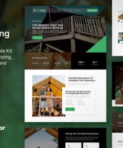 Glamping – Luxury Camping & Campground Elementor Template Kit