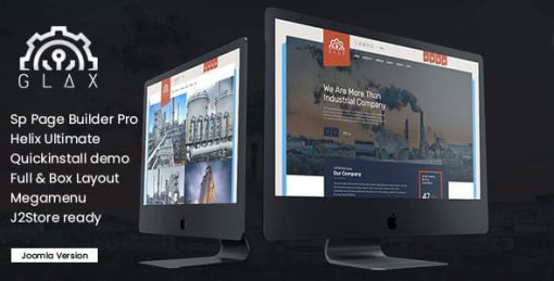 Glax | Industry Joomla Template With Page Builder