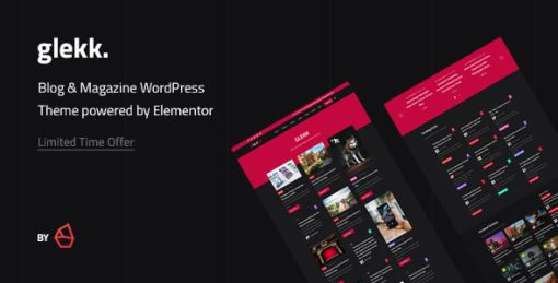 Glekk - Elementor Blog & Magazine WordPress Theme