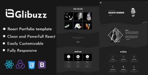 Glibuzz - Personal Portfolio React Template