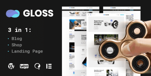 Gloss | Viral News Magazine WordPress Blog Theme + Shop